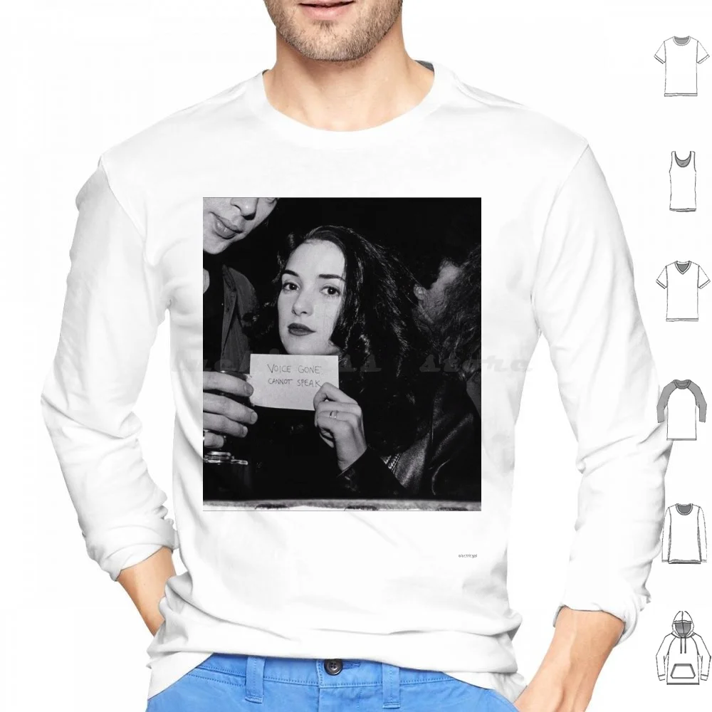 

Winona Ryder-Voice Gone, толстовки с длинным рукавом Winona Winonaryder Winona Ryder Winona Forever Black и