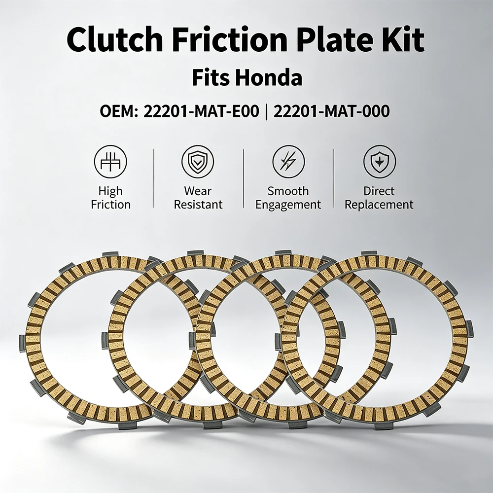 Motorcycle Clutch Disc Friction Kit Discs For Honda CBR1100XX Blackbird CB1100 CB1100SF X11 RVT1000R VTR1000 RVT RC51 VTR SP-1