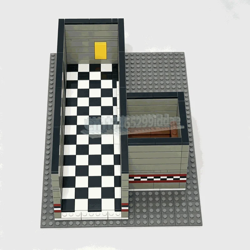 509PCS Game Left Hall Scene MOC Custom Building Blocks DIY Assembly Puzzle Creative Horror Themed Toy Collection Display Gifts