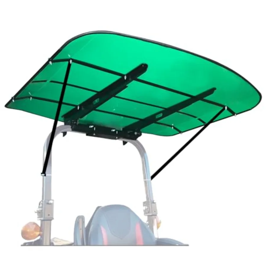 52 x 52 Universal Tractor Canopy for ROPS - Heavy-Duty Adjustable Sun Shade Rain Cover, Fits All 2x2 or 2x3 ROPS Bars Adds 4 He