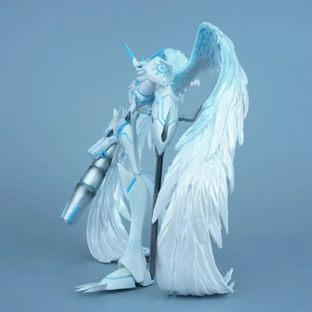 20cm/7.87inch Digimon Adventure Omegamon Merciful Mode Figure Digimon Action Figures Pvc Statue Collection Model Toys Gifts
