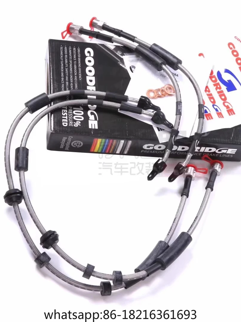 GOODRIDGE brake oil pipe imported explosion-proof, high-performance, high-temperature resistant and adaptable modified car