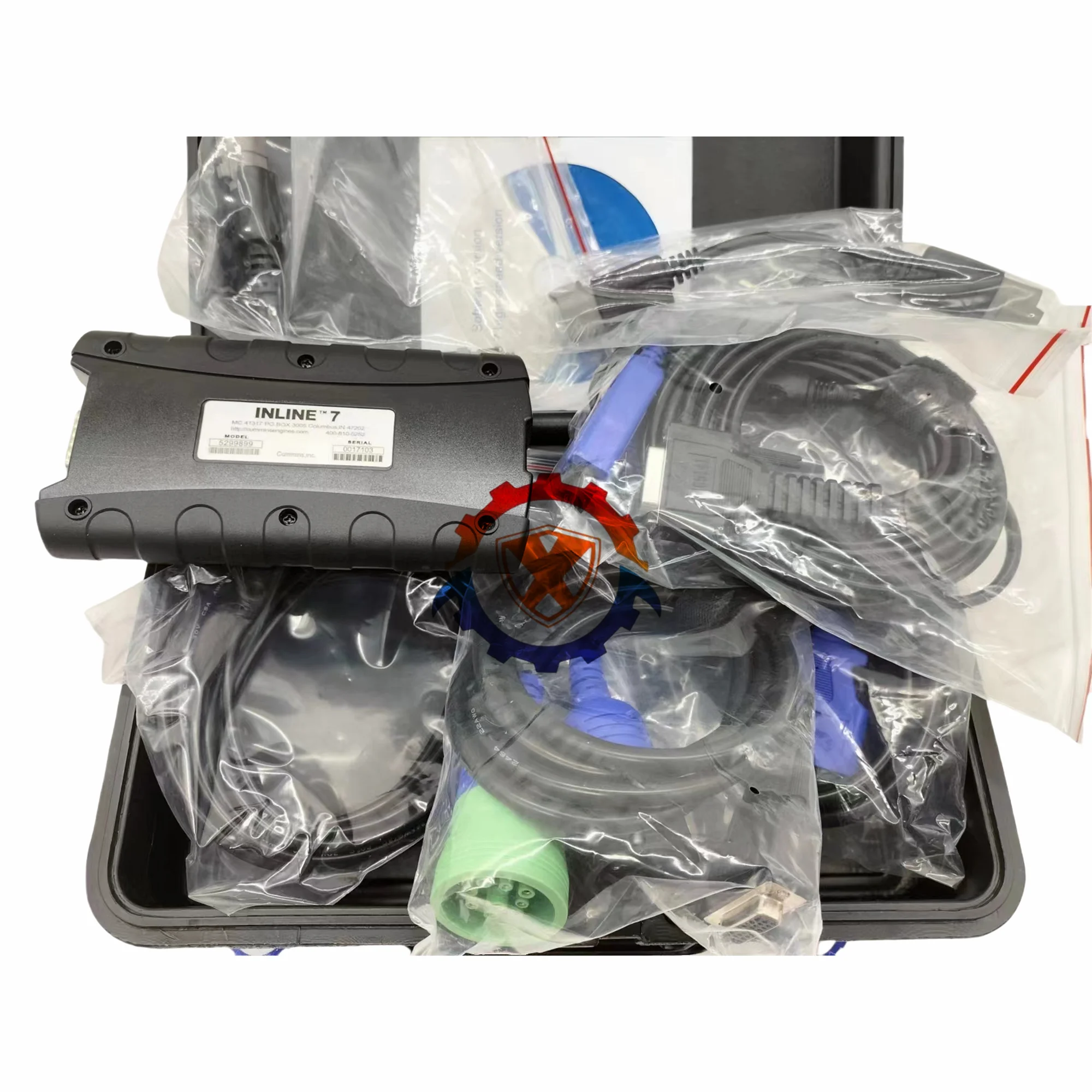 Inline7 Round 9-Pin Connector Adapter Test Cable TM7 4919780 FIT For Excavator