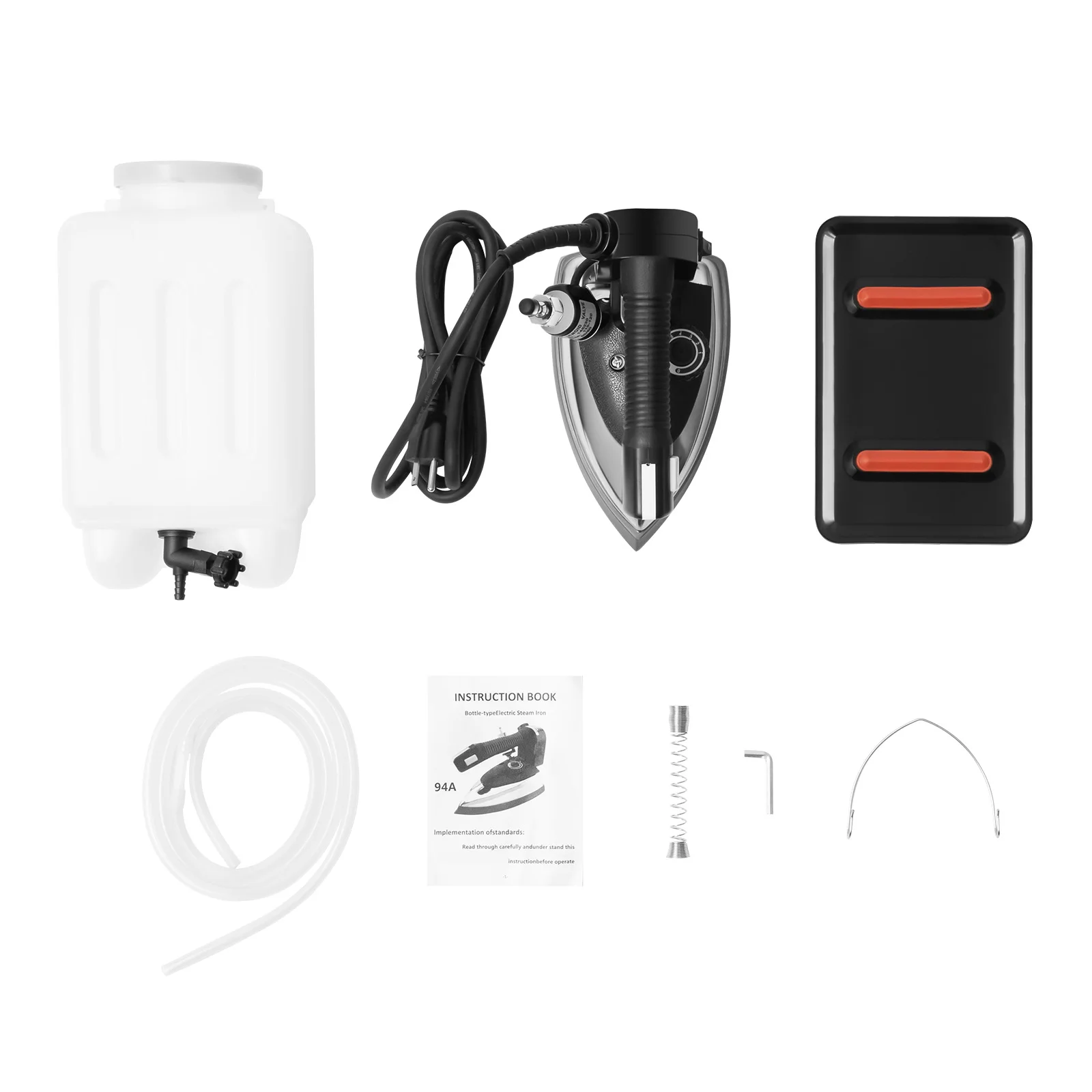110V 1200W Industrial Electric Iron 5 Gear Temperature Control 60~220℃ Large 3L Water Tank with 1.8M Hose for Fabric Ironing