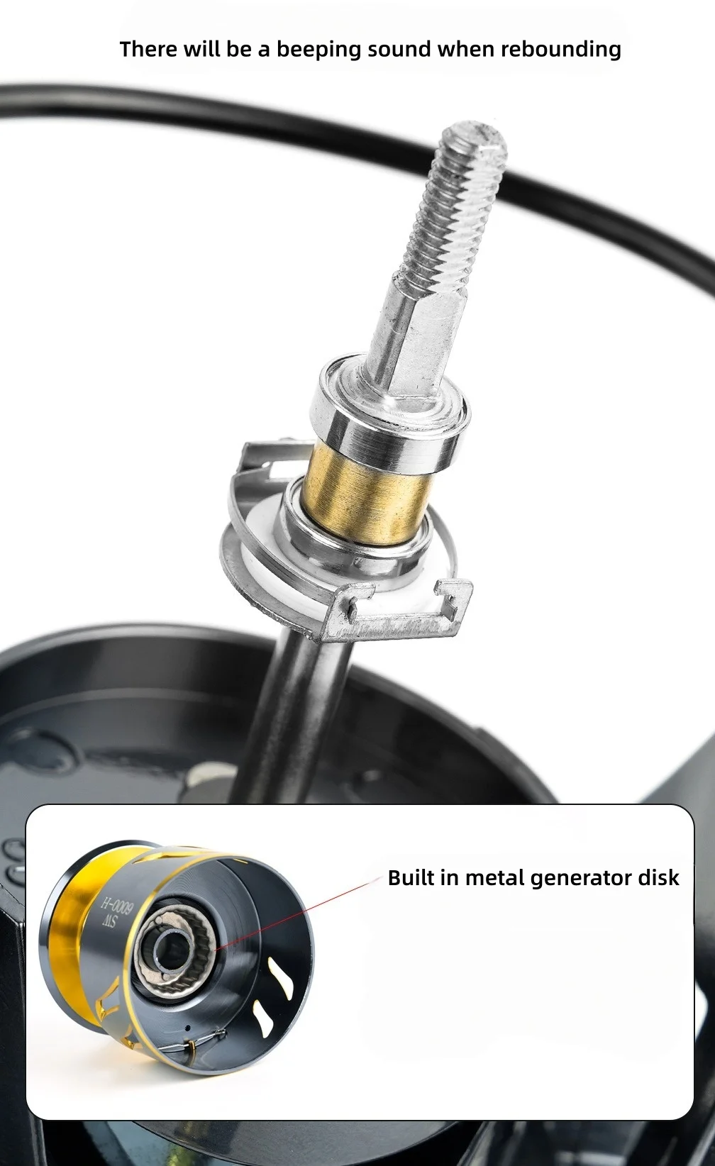 Okuma Original Vollmetall-Spinnrolle, 4000-7000, 25KG Große Bremskraft, Ausgestattet mit Hochwertiger Angelschnur – Detail 14