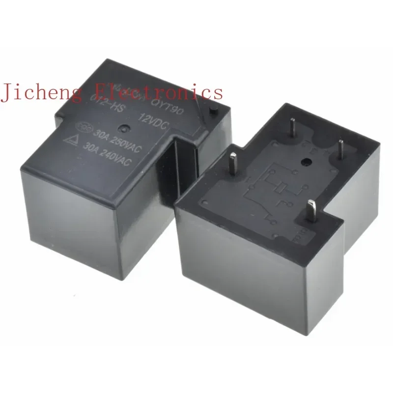 10PCS QYT90-024-HS 30a 24v small 4-pin normally open high power relay replacement HF105