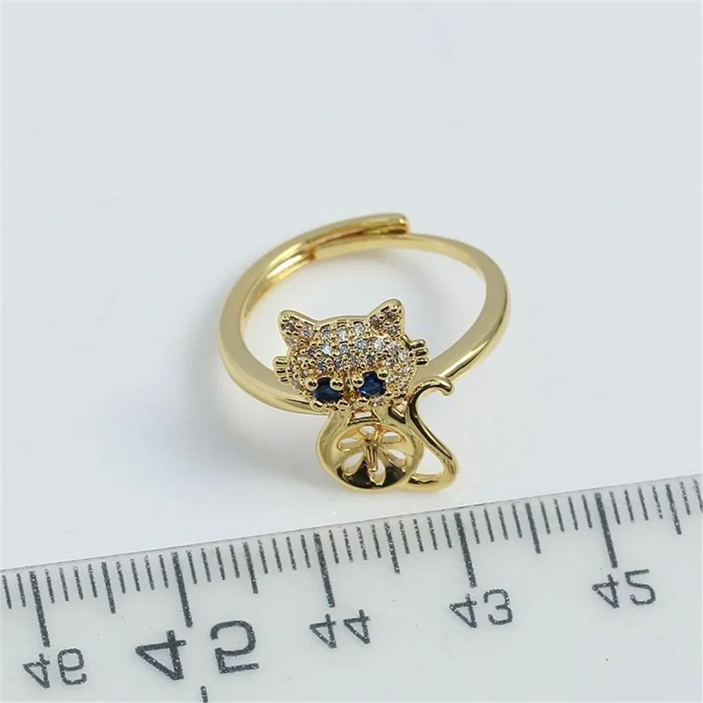 

Adjustable Gold Plated Pearl Ring Settings Findings & Accessories - for Jewelry Making Bulk Wholesale Craft Supplies 5-7mm