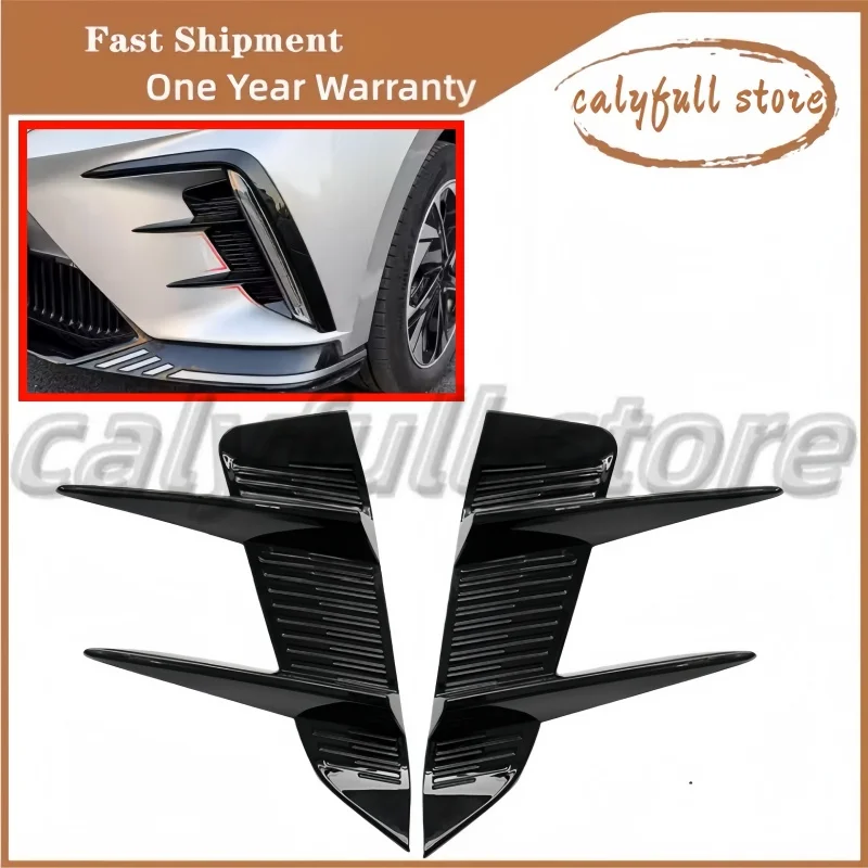 Car Front Bumper Spoiler Side Air Vent Trim Cover Trim for MG 4 MG4 EV Mulan 2023 Accessories