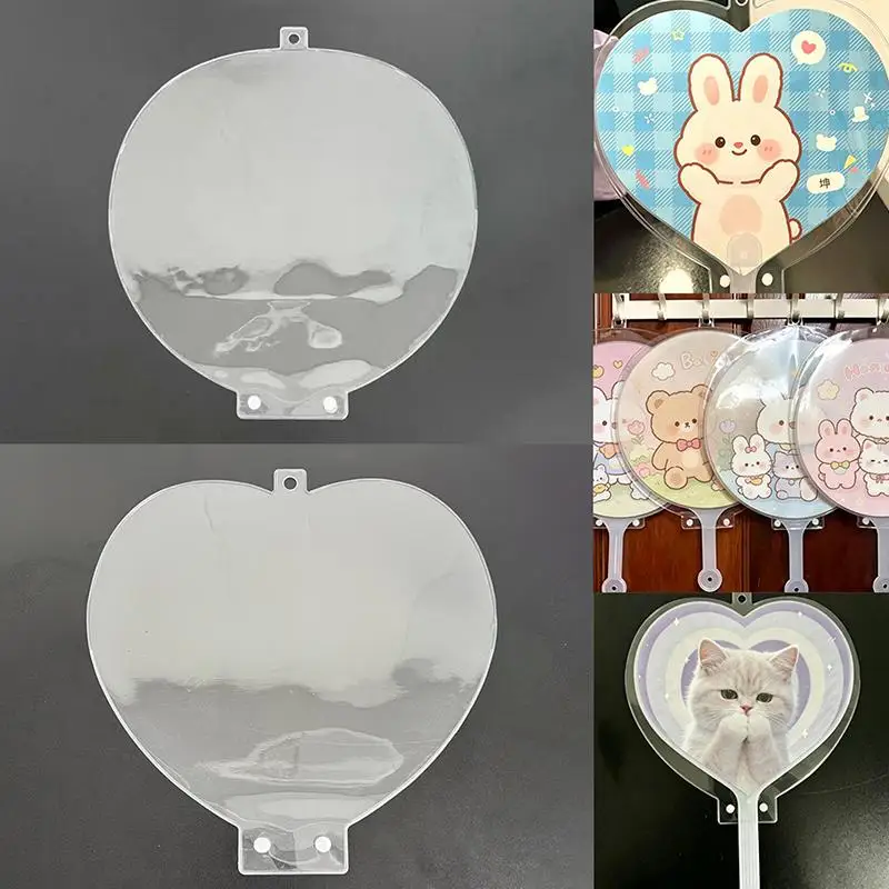 (G)Transparent Hand Fan Protector Cover Anti Scratch Dustproof Design Perfect For DIY Craft Lovers and Idol Concert Fans