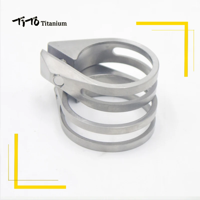 TiTo Bike MTB Mountain titanium Bike seat post Road Bicycle titanium seatpost clamps 34.9mm/31.6mm titanium alloy Seat tube clip