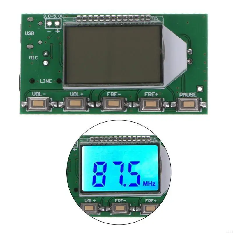 DSP PLL 87-108MHz Digital Wireless Microphone Stereo FM Transmitter Module Board