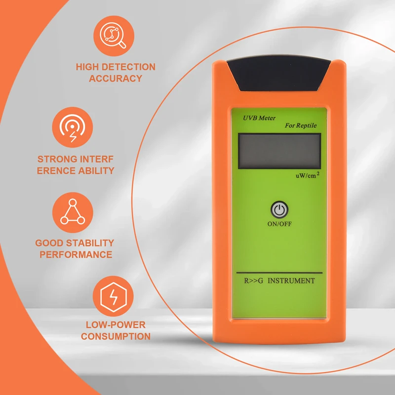 Imagem -06 - Precisão Uvb Tester para Reptile Uvb Detector Luminosidade Medição Tool Medidor Rgm-uvb Tester Alta