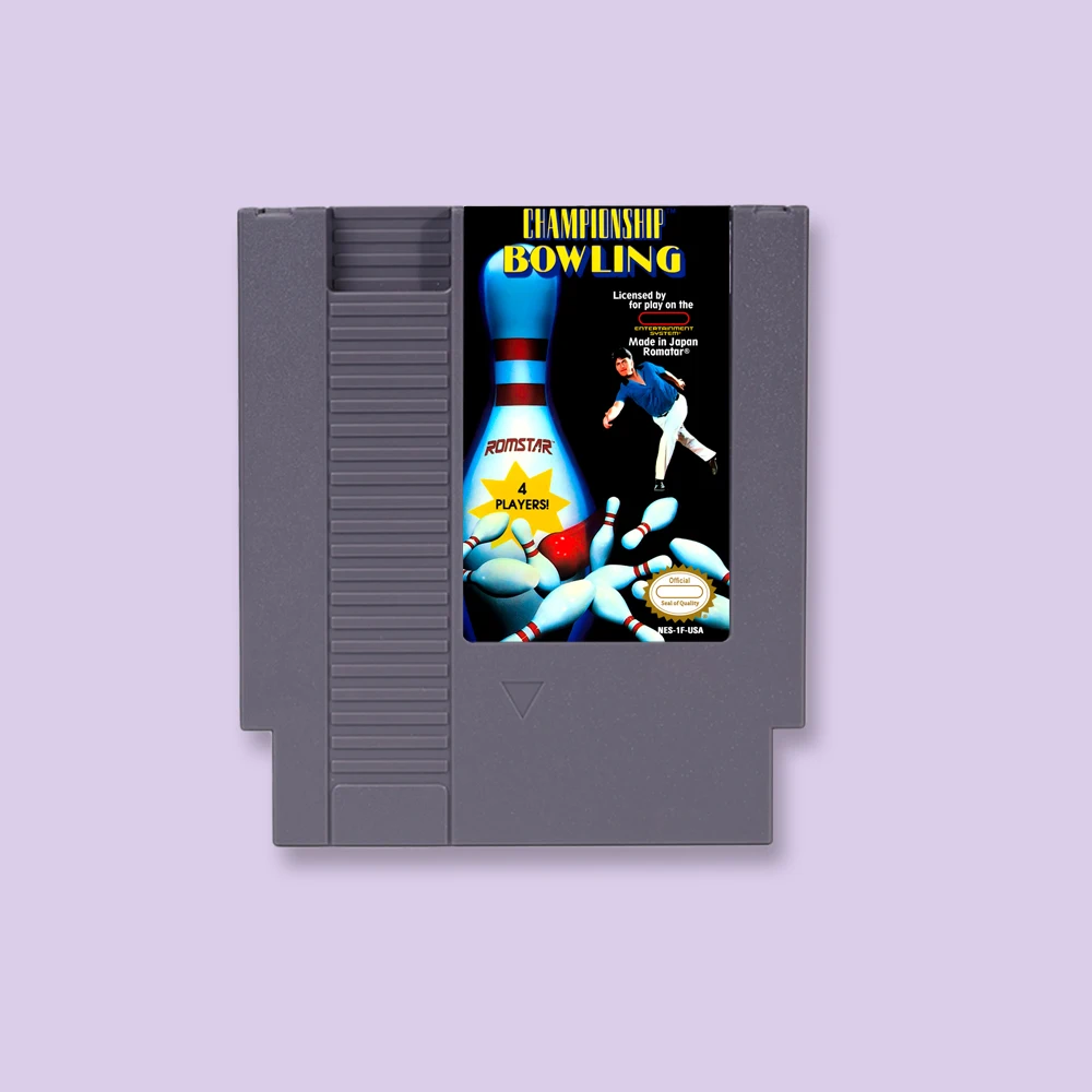 

For Championship Bowling 72 pins Game Cartridge for 8bit NES Video Game Console