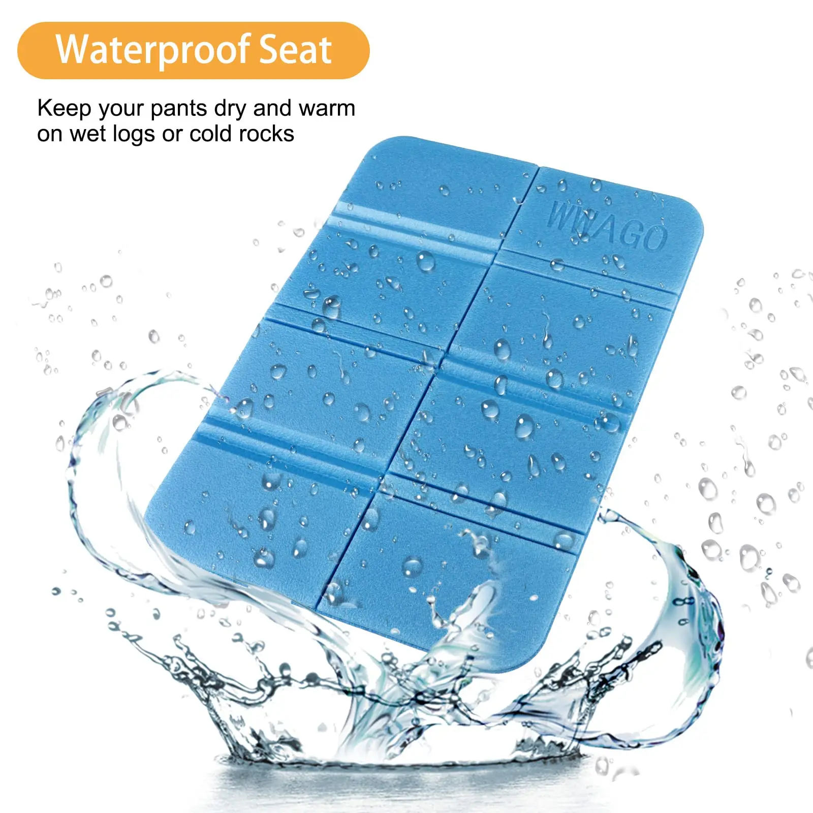 New Outdoor Waterproof Mat Eight Folding Seat Portable Seat Mat Bus Mat Waterproof Thermal Insulation Foam Mat Climbing Mat