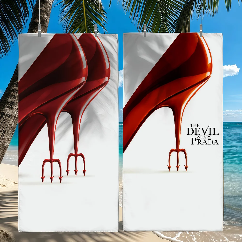 Película: El diablo viste a P-Pa-Prada-S 2, toallas de playa de secado rápido, adecuadas para piscinas, camping, yoga y el gimnasio