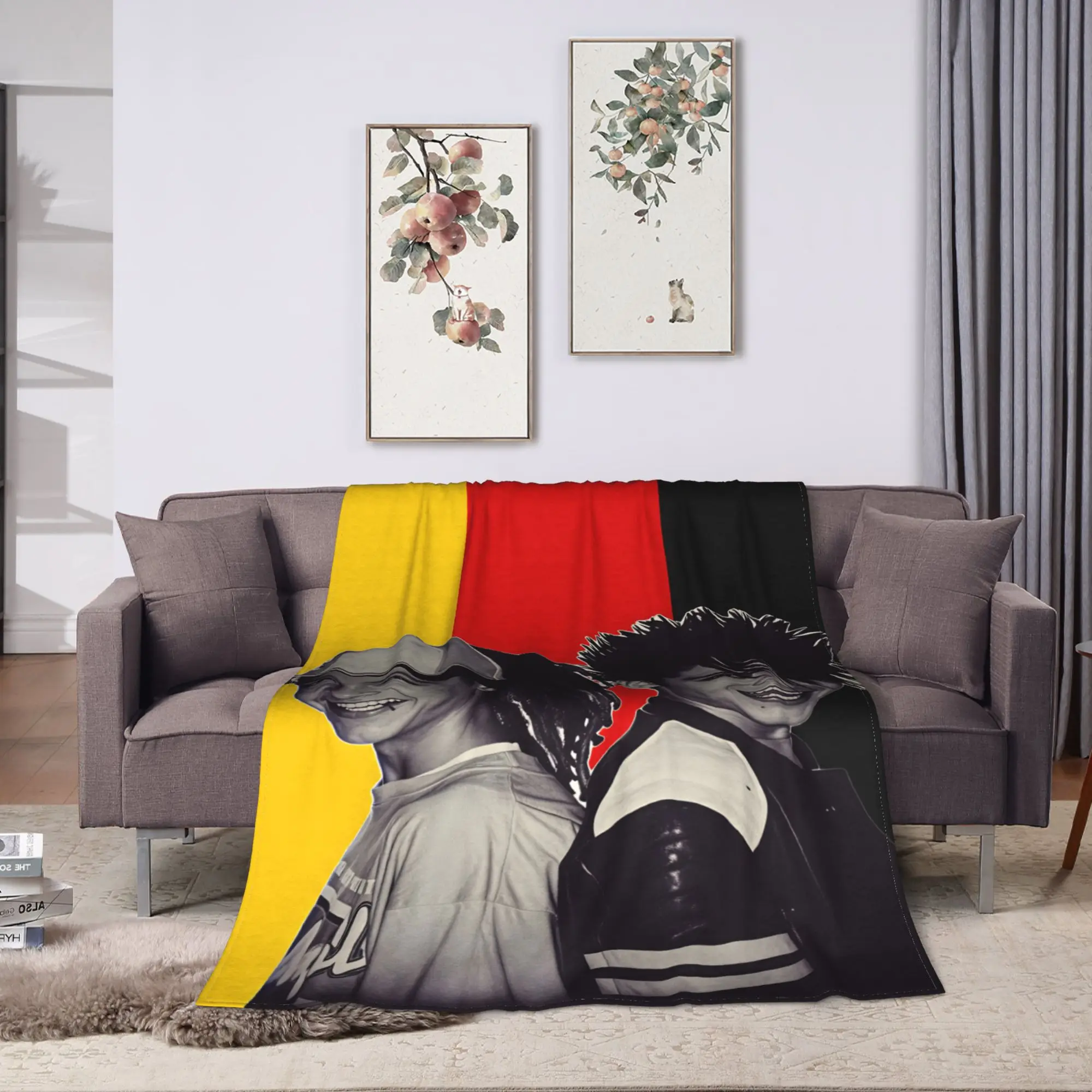 Tokio Hotel Bill Tom Kaulitz  Flannel Blanket Soft Durable Bedding Throws for Home Decor Travel Novelty Bedspread Sofa Bed Cover