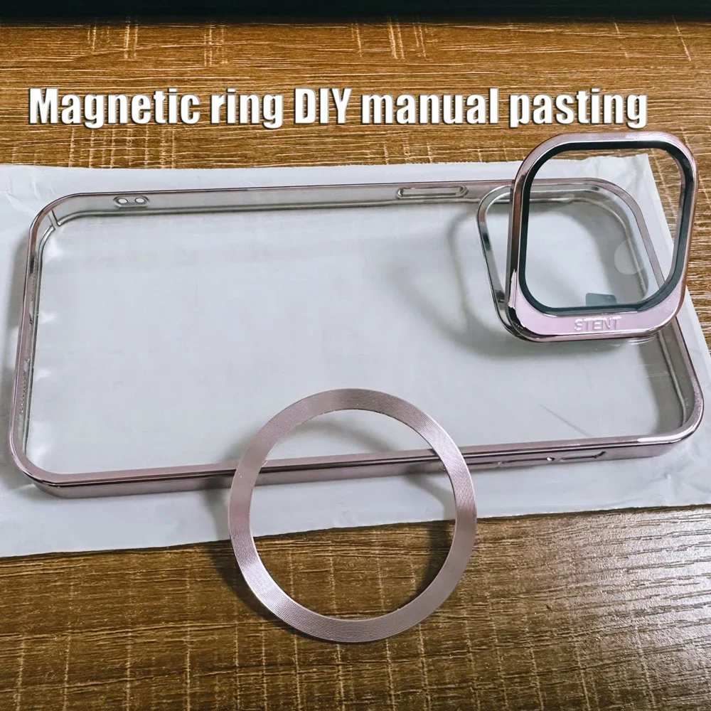 Luxury Magnetic Charging Case For iPhone 15 14 13 12 Pro Max 15 Plus Fliping Lens Protection Bracket Cover Magsafing Hard Case