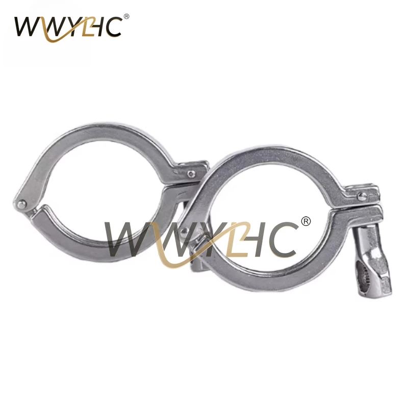 SS304 Stainless Steel Sanitary Tri Ferrule Clamps 130-155-183mm Clover Quick Connect