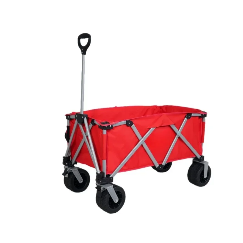 Hot Sale Heavy Duty Big Wheel Push Wagon Cart Fold Beach Wagon