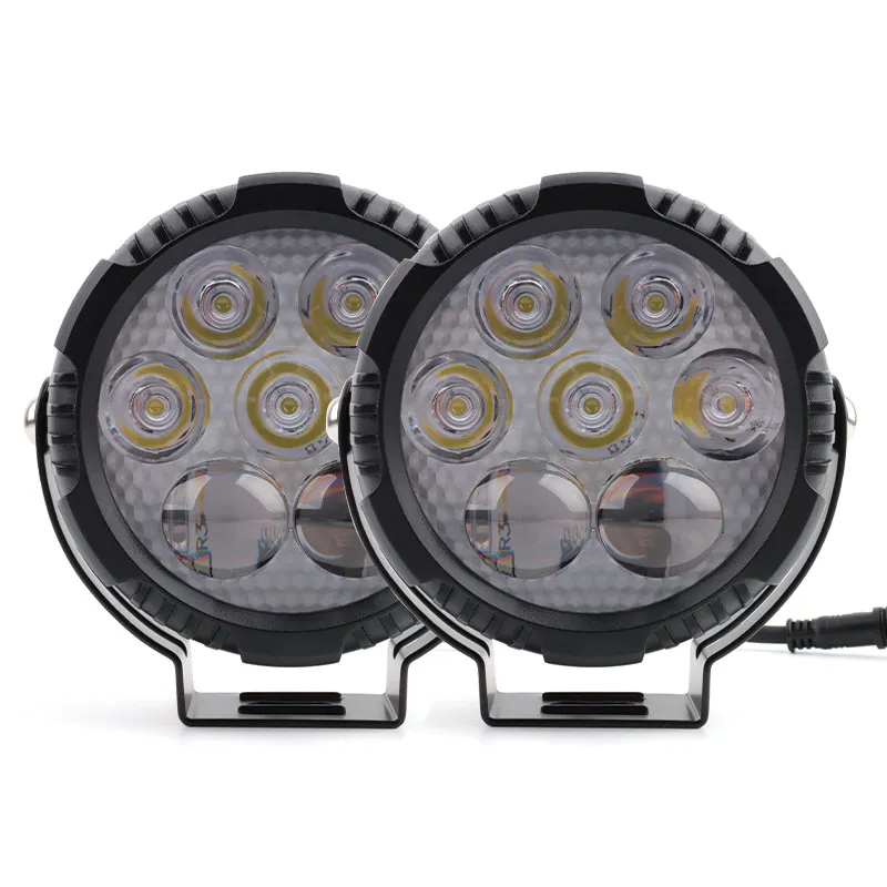 Motorcycle auxiliary two-color motorcycle led  with remote control high and low  amber yellow light