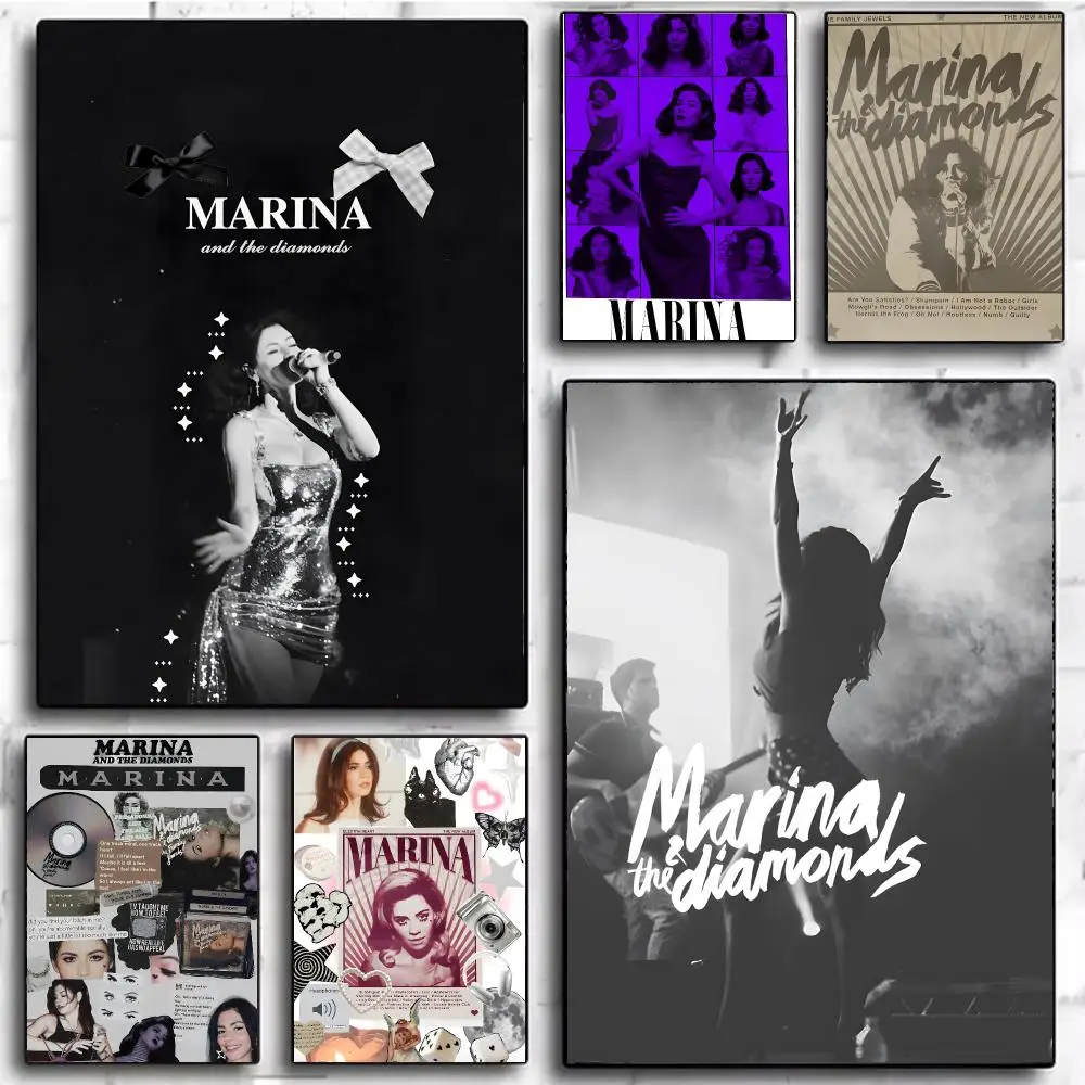 singer pop M-Marina Diamandis Poster Modern Home Decor & Interior Design | Wall Art Collection