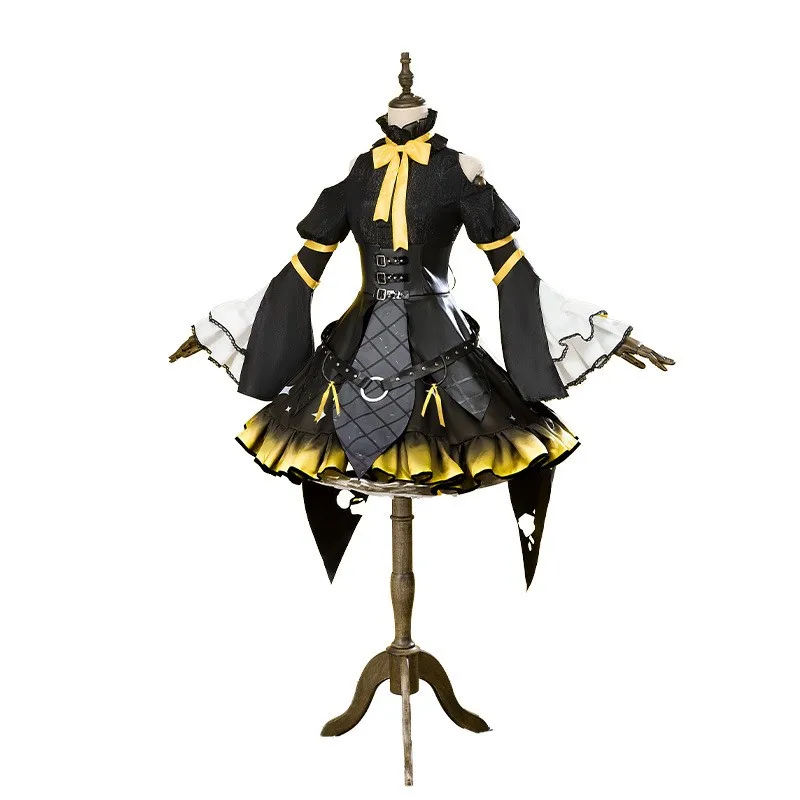 Anime Cosplay Fantasias para o Halloween, Kagamine, Rin, Len, Irmão, Irmã, Lolita, Uniforme de Festa, Roupas