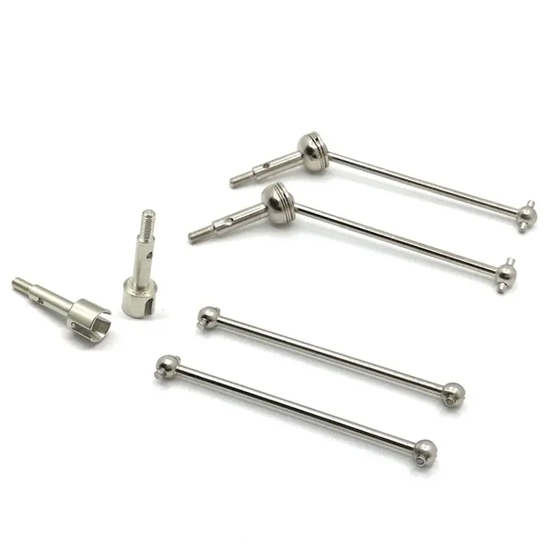 4 szt. Metalowy przedni i tylny wał napędowy CVD dla WLtoys 144001 144002 124016 124017 124018 124019   Akcesoria do części do modernizacji samochodów RC