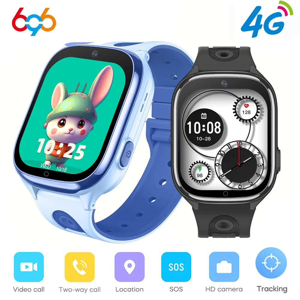 

Новые умные часы для детей с 4G, видеозвонками, LBS, Wi-Fi позиционированием, отслеживанием активности, SOS, будильником, калькулятором – идеальный подарок