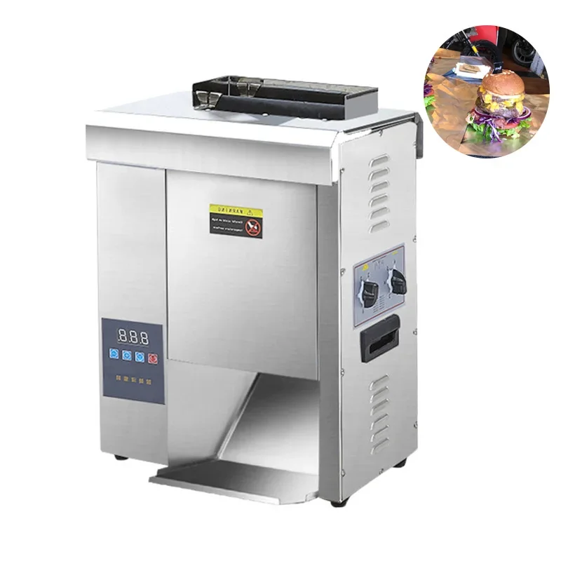 

Hamburger Store Use Vertical Multifunctional Electric Stainless Steel Hamburger Machine For Bread Baking