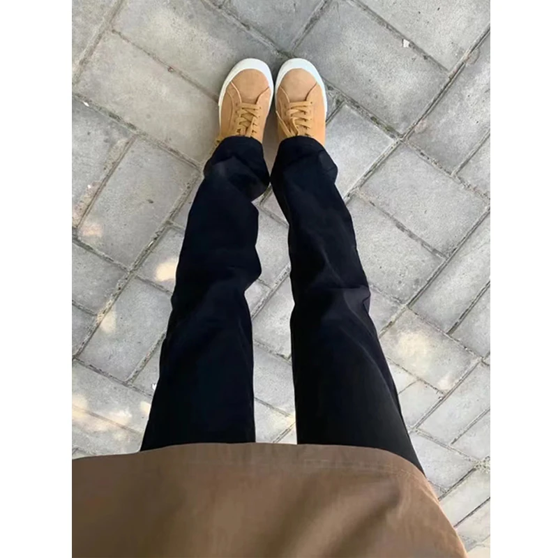 

Мужские джинсы Pure Bla: эластичные, премиум-класса, прямые, с легким расклешением, модные, в стиле американского стритвира, для молодежи