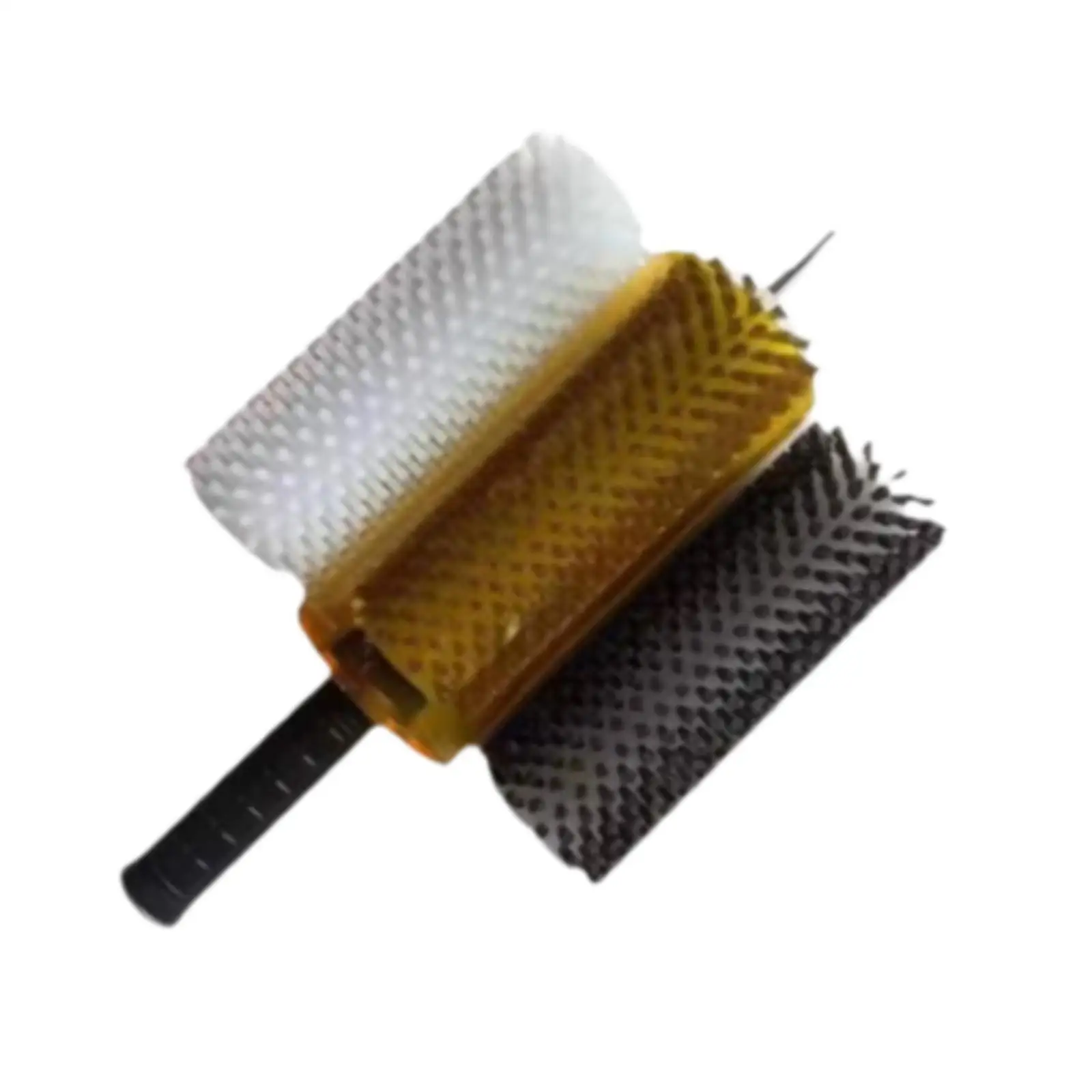 

Ski Brush Kit Equipment Comfortable Roller Brush Snowboard Maintenance Portable Convenient with Axle Handle Cover for Traveling