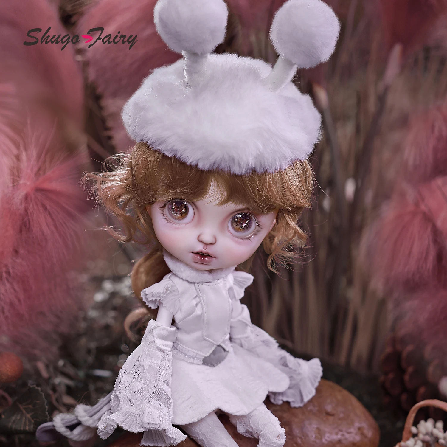 Shugafairy Lime BJD Doll 1/6 Full SetF Customized Pipi Body Big Head Style Ball Jointed Dolls Buterfly Eysball Dolls