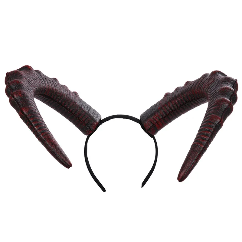 Chifres demoníacos para mulheres, traje de Halloween Headband, acessório satânico, Evil Queen Headpiece, adereços para cosplay góticos para meninas