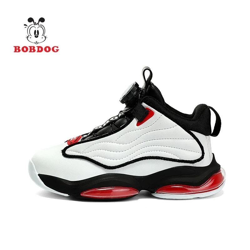 

2024 New Cool Boy Sneakers Anti Slip Basketball Shoes Kids Designer Quick Lacing Outdoor Sport Shoes Children Basketball Boots