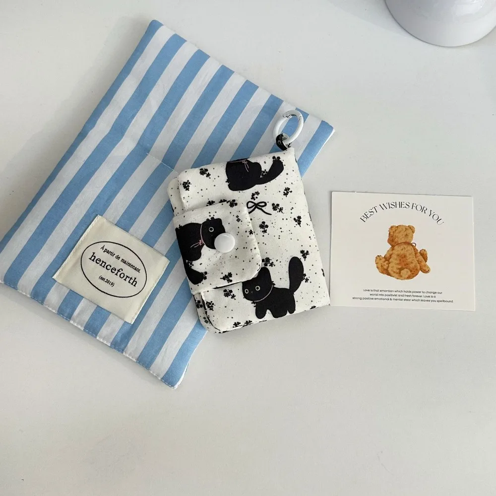 Cute Design Coin Purse Simplicity Style Multi-layer Korean Fashion Wallet Portable Size Catoon Pattern Card Holder Daily Carry