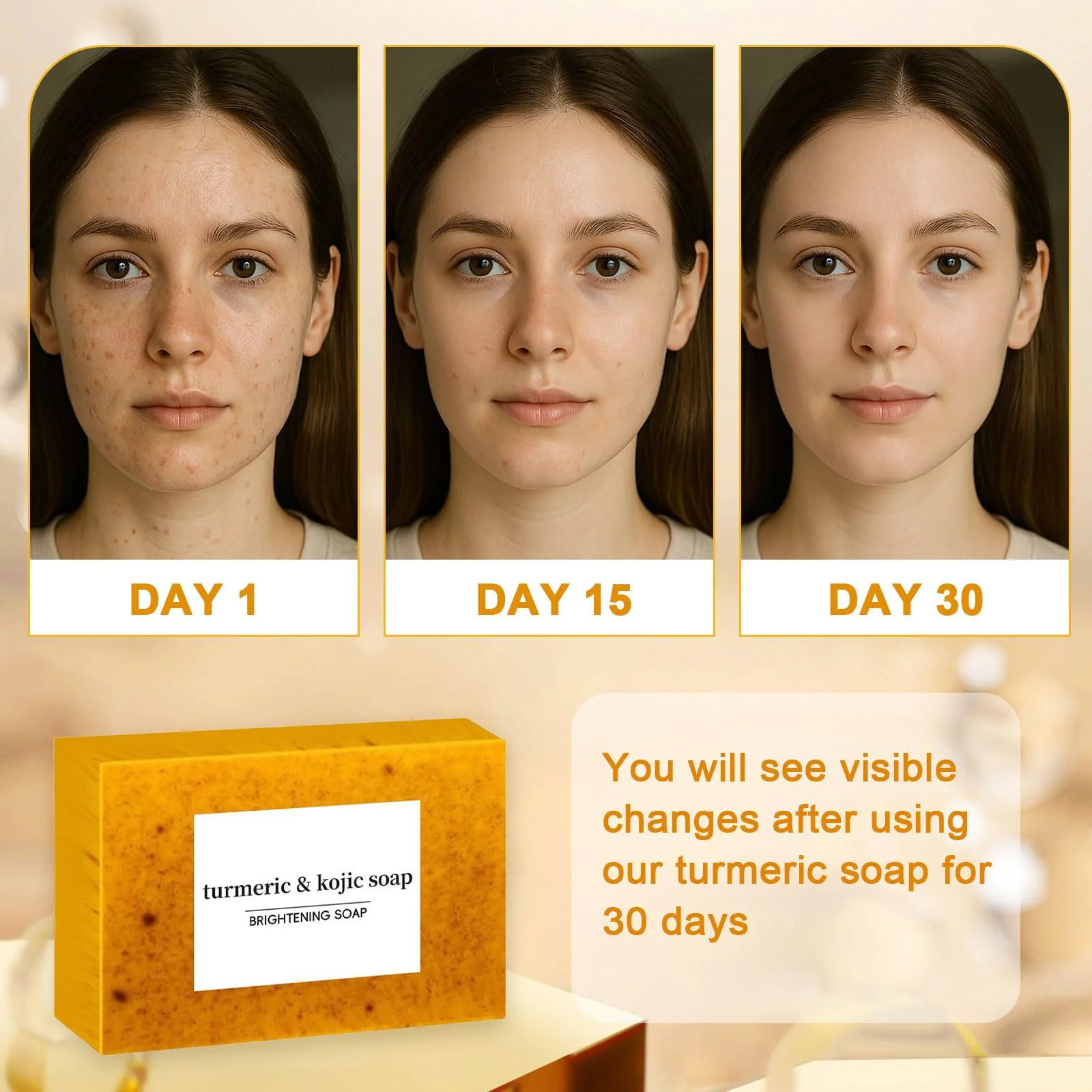 Ginger Curcumin Granules Soap, Nicotinamide Lemon Cleansing Soap, Bathing Skin, Handmade Soap, Essential Oil Soap.