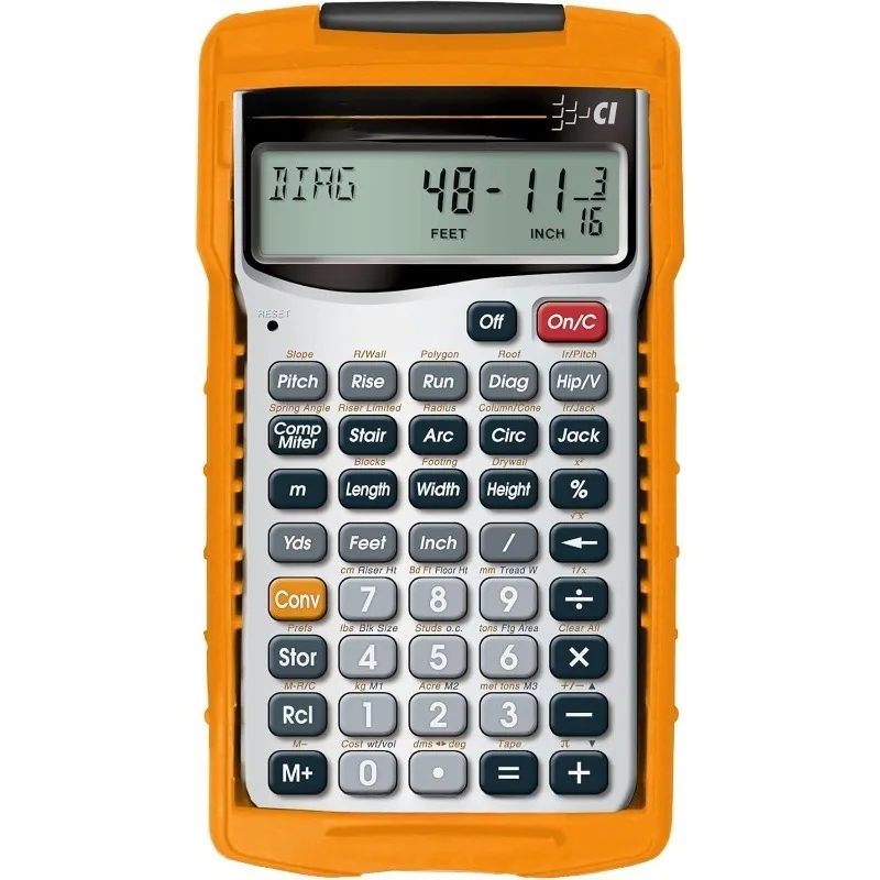 

4065 Construction Master Pro Advanced Construction Math Feet-inch-Fraction Calculator для подрядчиков, Est