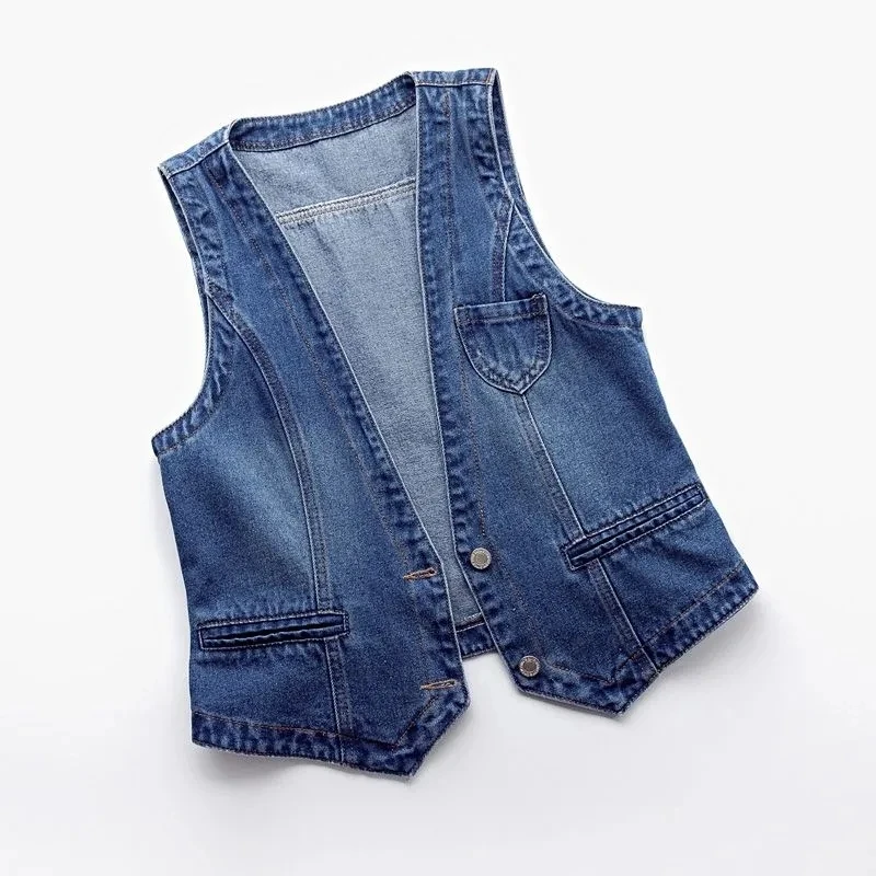 Mode Denim Vest Vrouwelijke Streetwear V-hals Vrouwen Vest Zomer Grote Size Vest Jeans Tops Sleevless Jas Chaleco Mujer 6XL