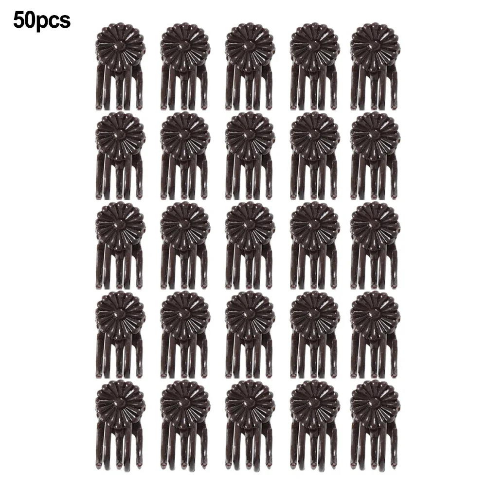Supporto per supporto per piante Morsetto per piante Clip per piante di vite Forniture per piante 10/50/100 pezzi 20*10*16mm Marrone per supporto per stelo di vite rampicante