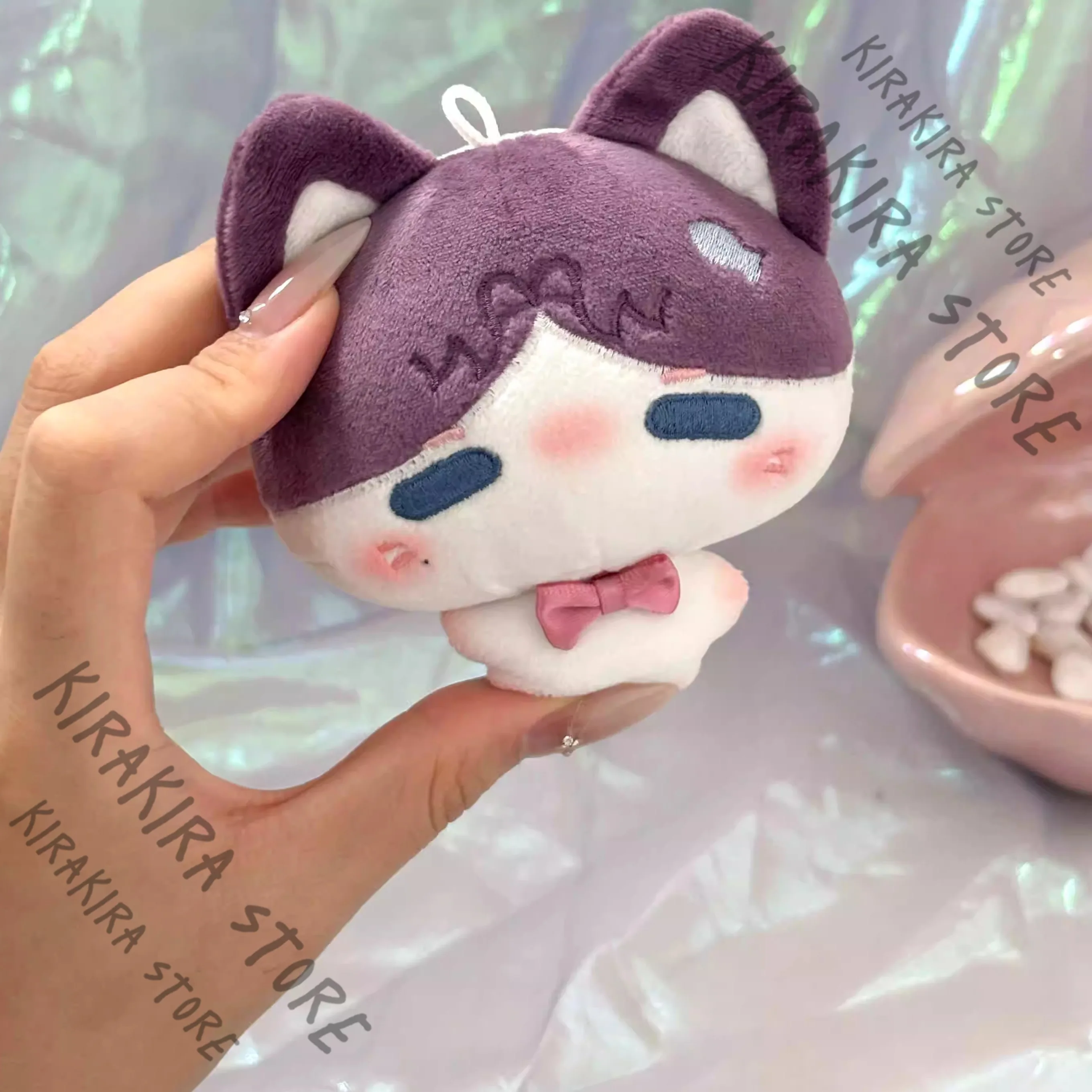 Rafayel 코튼 키 체인 펜던트 Maumet Love and Deepspace Puppet Cosplay Kawaii Stuffed Mascot 열쇠 고리 크리스마스 선물