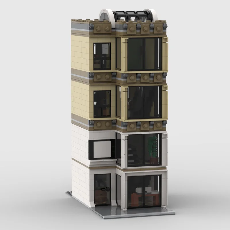 1560 PCS MOC Tall Elegant Office Building Modular Building Blocks Modern Architecture Model Display Toys Kids DIY Assembly Gifts