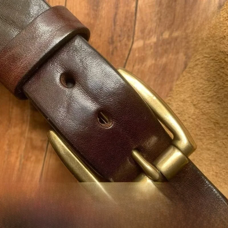 thickened-head-layer-cowhide-belt-handmade-genuine-leather-pure-copper-buckle-casual-waist-belt-for-middle-aged-and-y