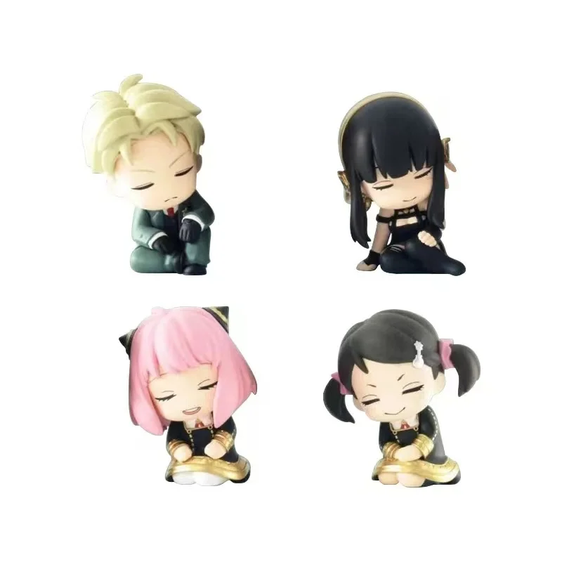 ฟิกเกอร์อนิเมะสปาย x ครอบครัว Q เวอร์ชั่น yor forger Anya forger Kawaii gashapon Sleeper เครื่องประดับตุ๊กตาขยับแขนขาได้ PVC