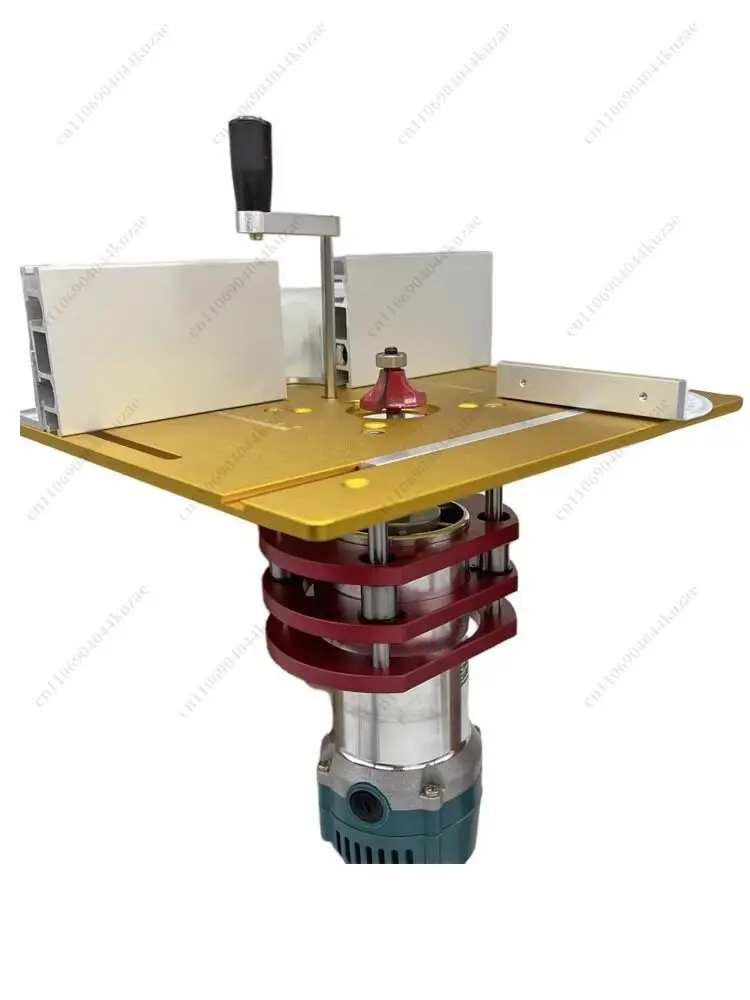 Woodworking Inverted Lifting Base, Router Lifting Table for Grooving Tenoning Trimming and Chamfering Operation