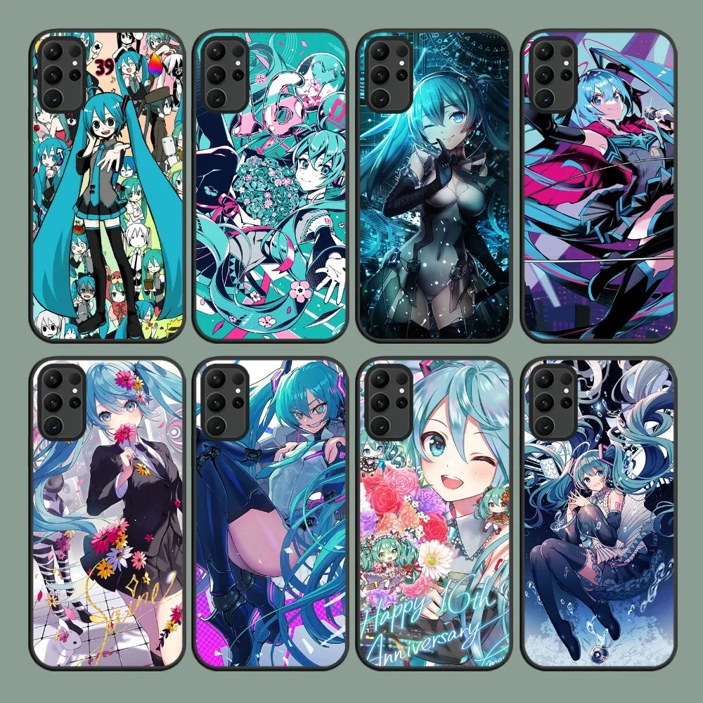 bilibili Virtual Idol Singer H-Hatsune M-Miku Phone Case For Samsung Galaxy S24 S22 S23 S30 Note 20 10 Plus Lite FE ULTRA Shell