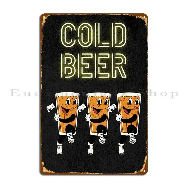 البيرة الباردة الرقص علامة معدنية اللوحات نادي الحديد الديكور صدئ تين تسجيل ملصق #1
