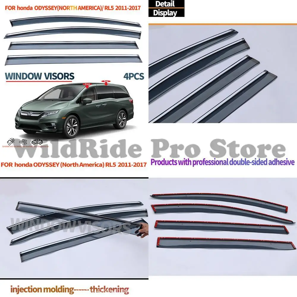 

1 комплект для Honda Odyssey, козырек от дождя на окно автомобиля ODYSSEY RL6 2018-23, оконный козырек