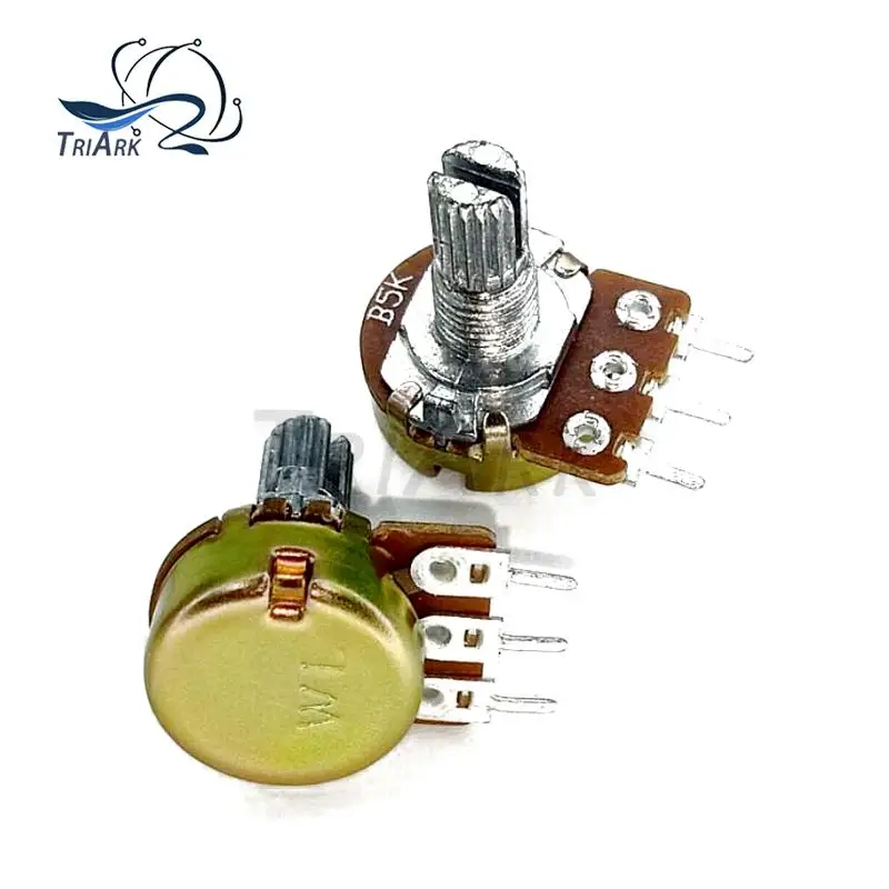 10 قطعة WH148 3Pin 15 مللي متر المقاوم 1K 2K 5K 10K 20K 50K 100K 250K 500K 1M أوم الخطي تفتق الروتاري الجهد B1K B5K B10K B200K