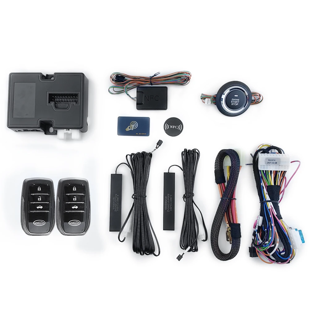 OVI 9310 Universal PKE Remote Engine Start Stop System Smart Key Remote Start Push Button Start Car Alarm System