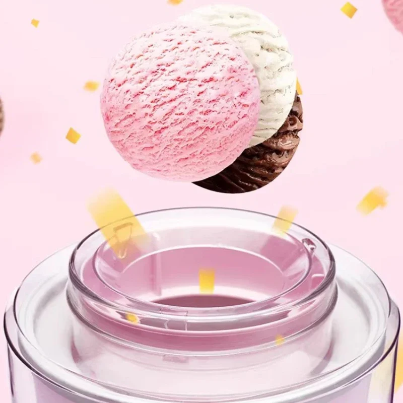 Máquina de helados casera, pequeña, totalmente automática, para el hogar